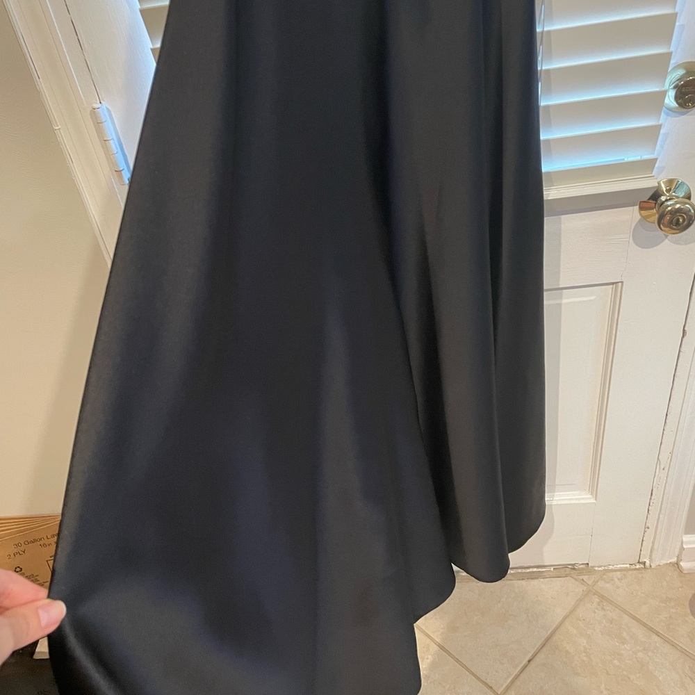 Js Collection Black Sequin Satin Formal Long Gown… - image 6